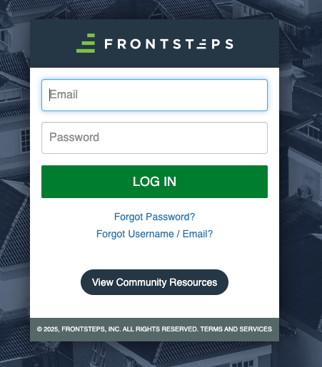 FrontSteps login