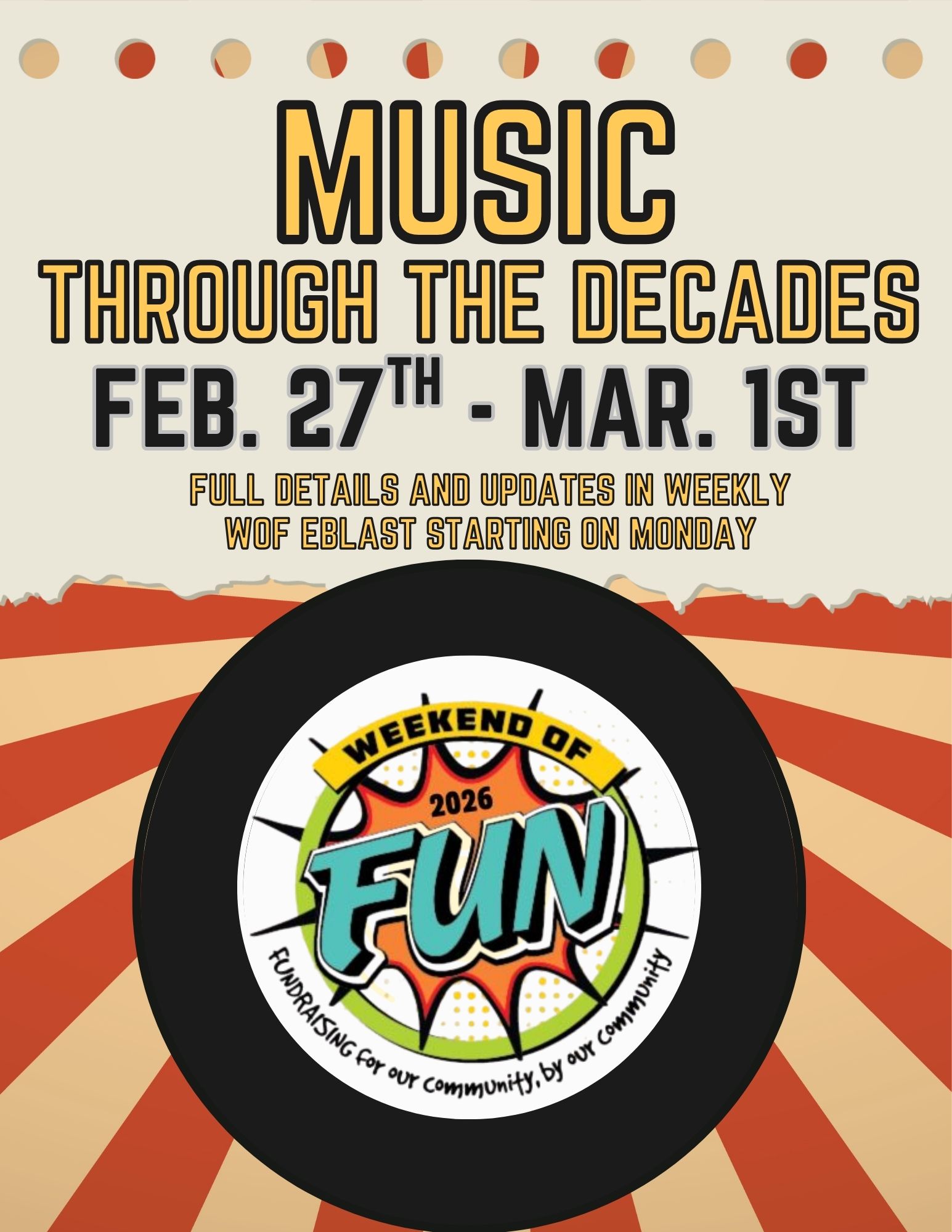 Brown Retro Party 80's Party Show Flyer (1)