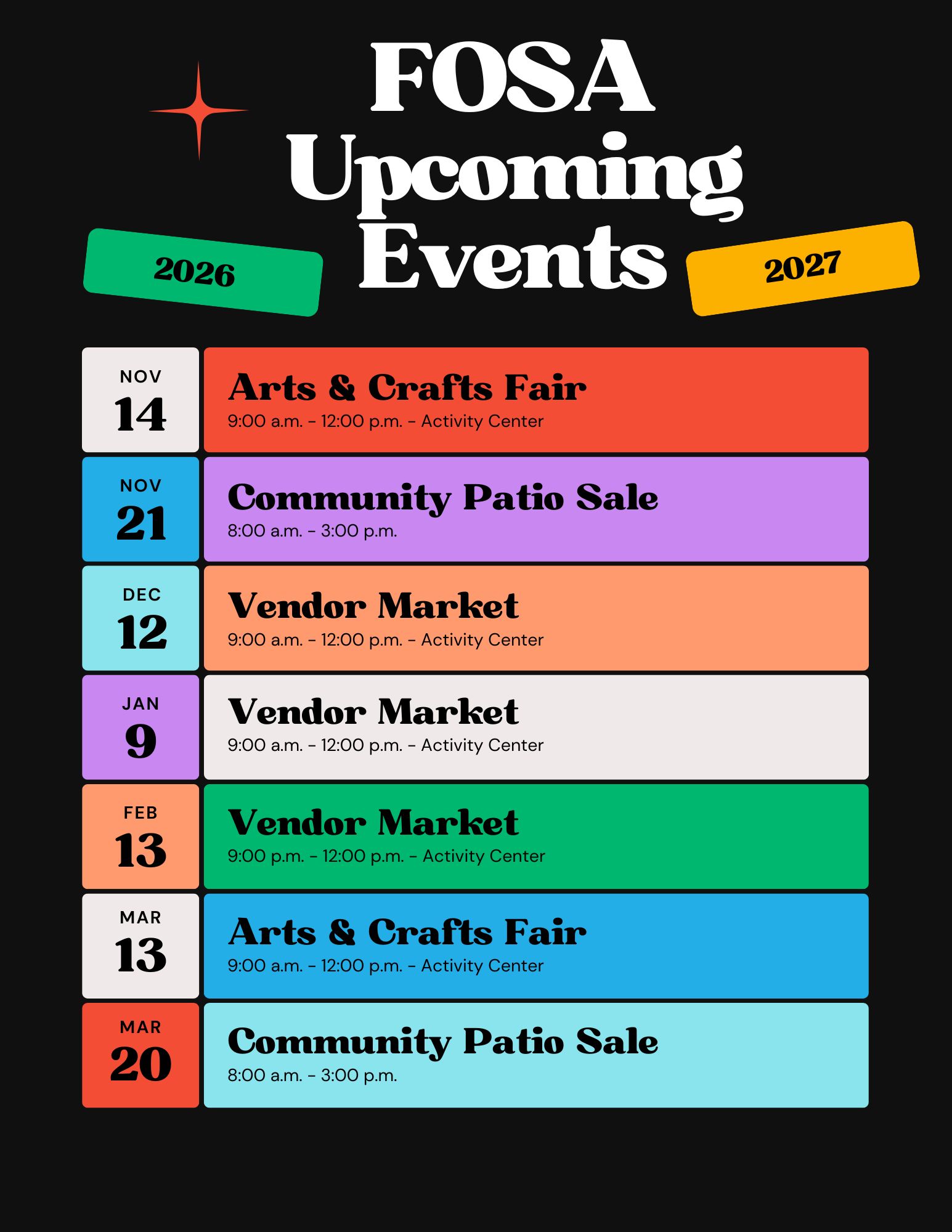 Upcoming Events