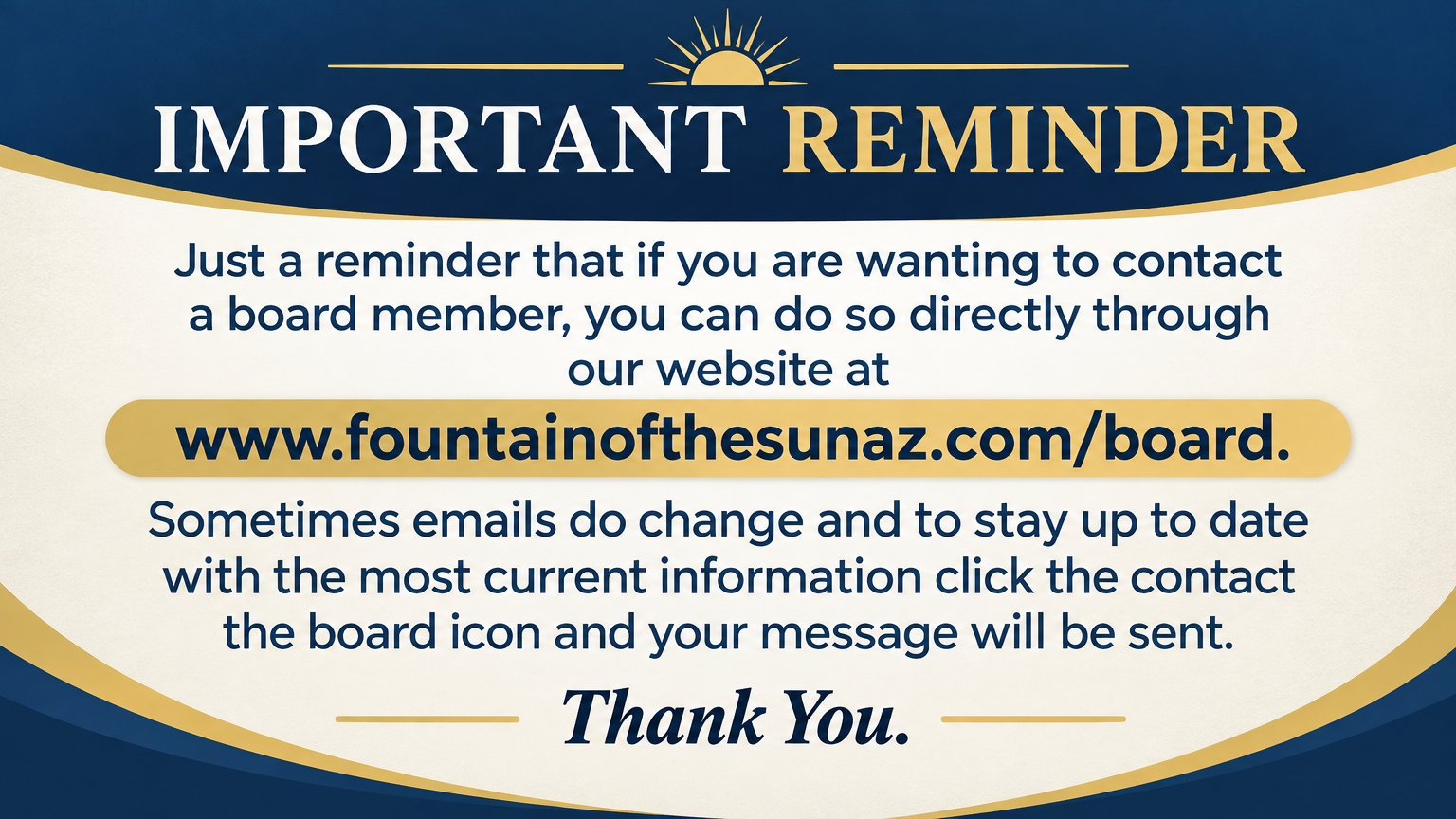 Board Email