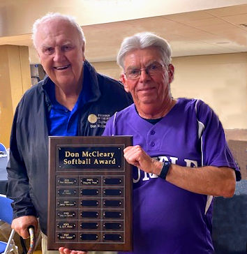 Fountain of the Sun Softball Club award presentation